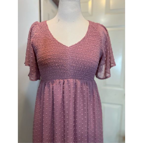 Elegant Pink Maxi Dress - Picture 7 of 11